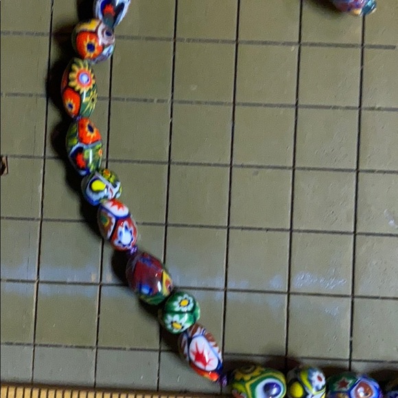 Vintage Millifiori 18” necklace and earrings - Picture 5 of 8